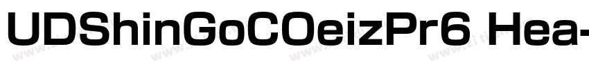 UDShinGoCOeizPr6 Hea字体转换